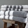 Herringbone Towels - Black