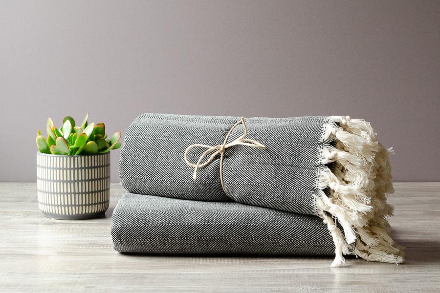 Herringbone Cotton Blanket
